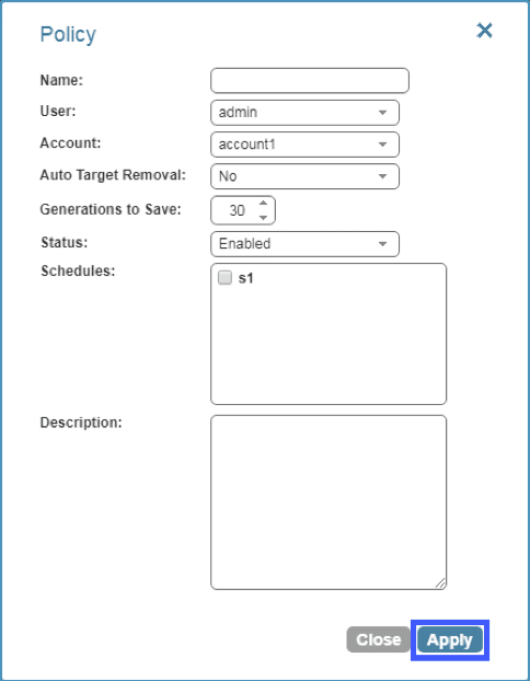 3. Creating a Simple Backup Policy
