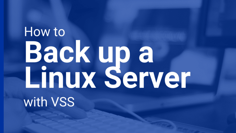 Backing up a Linux Server