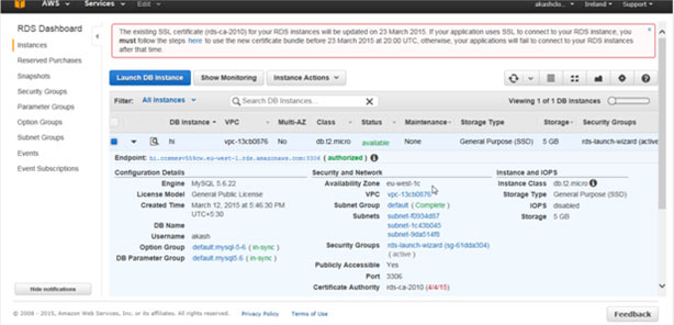 screenshot showing modified db.micro instance