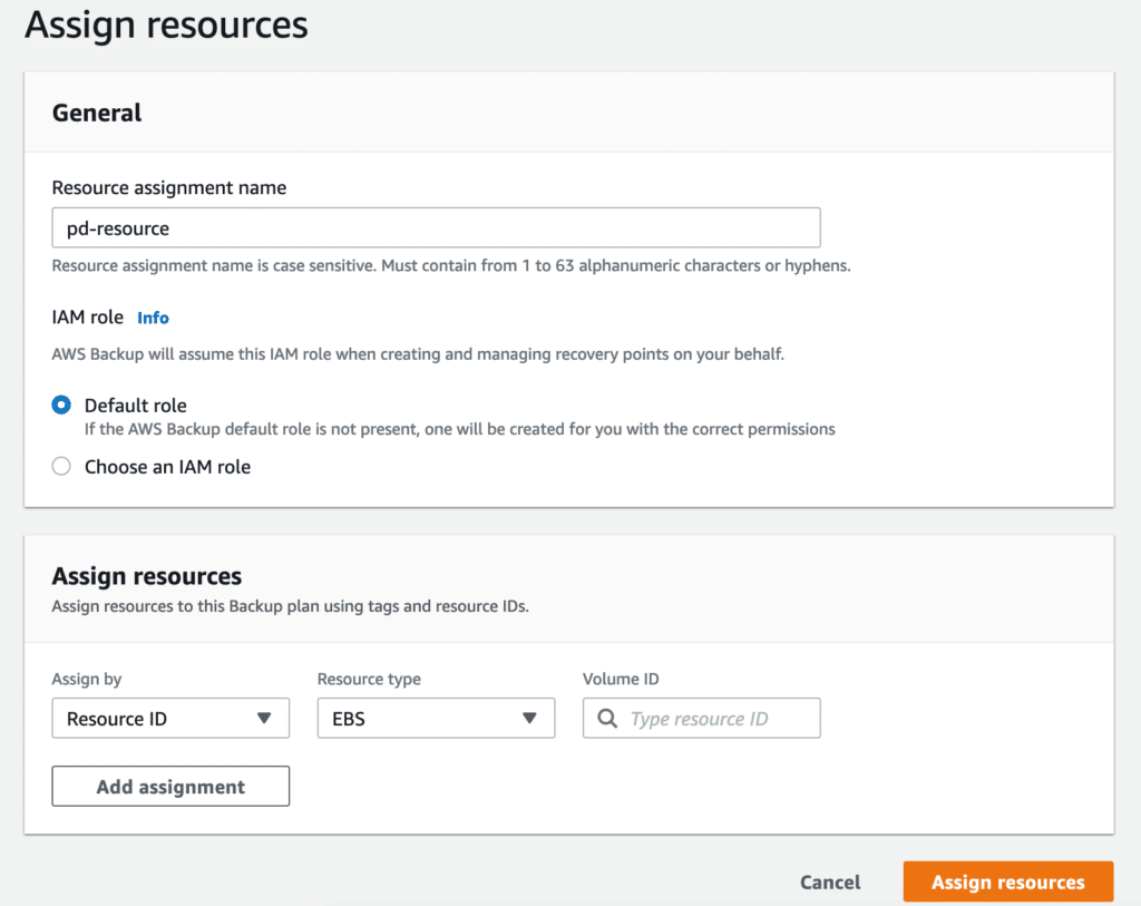 assign resources