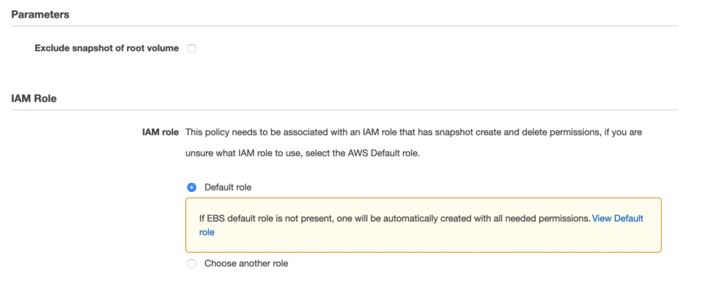 set parameters