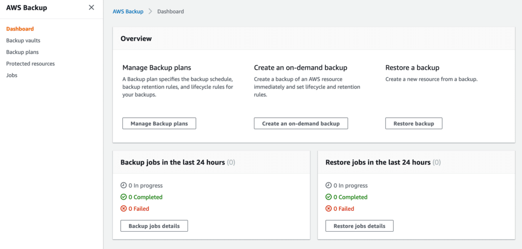 aws backup service