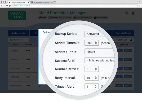 AWS Backup & Recovery Application-Consistent Backup