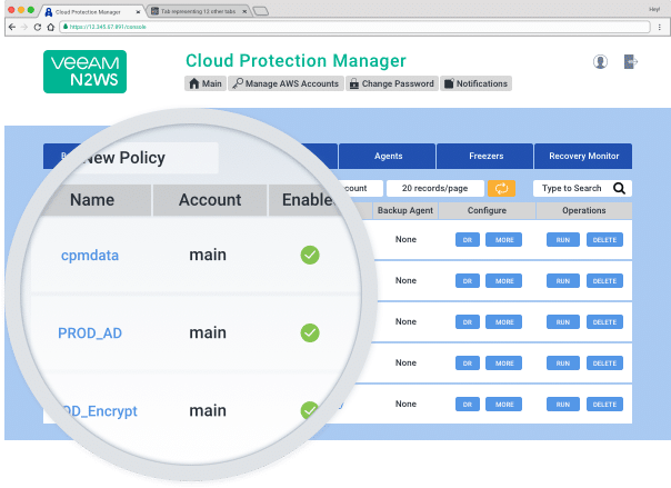AWS Backup & Recovery Flexible Backup Policies
