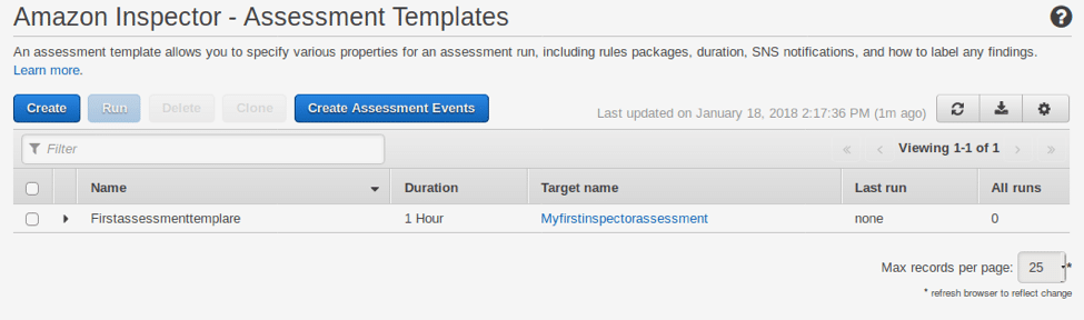 Amazon Inspector Asset Templates