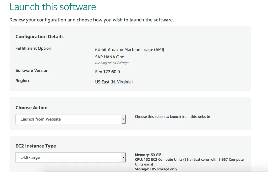 SAP HANA on AWS