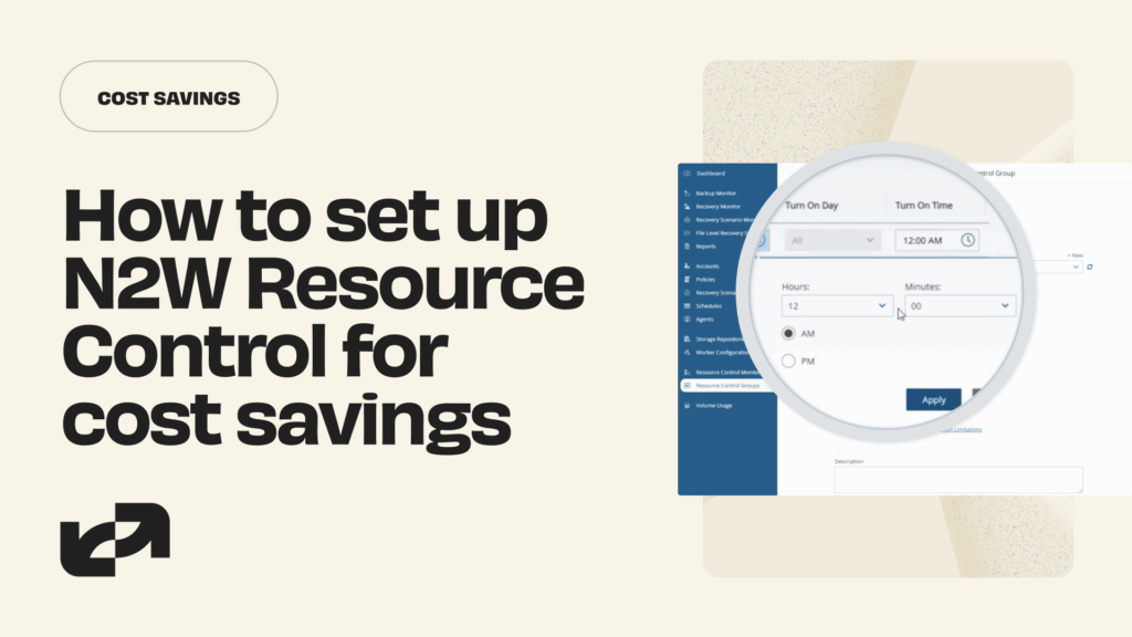 How to set up N2W Resource Control for cost savings