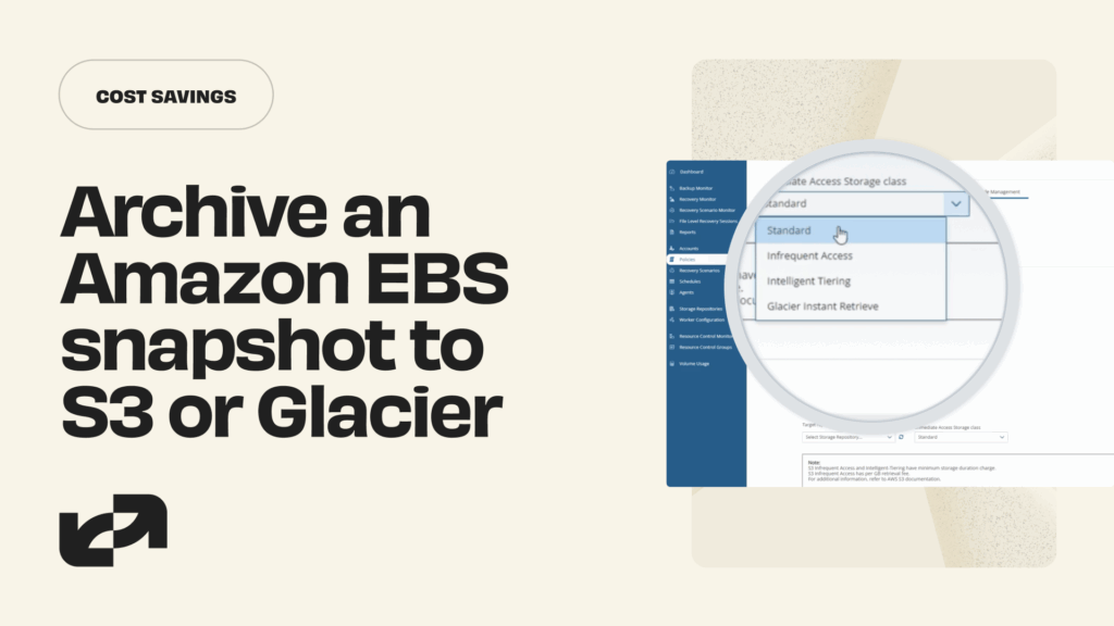 How to move an Amazon EBS snapshot directly to S3 or Glacier