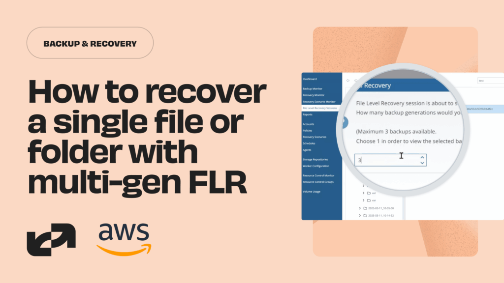 How to recover a single file or folder with multi-gen FLR