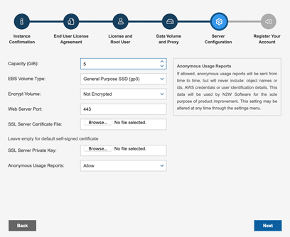 Configuring N2WS Free Trial