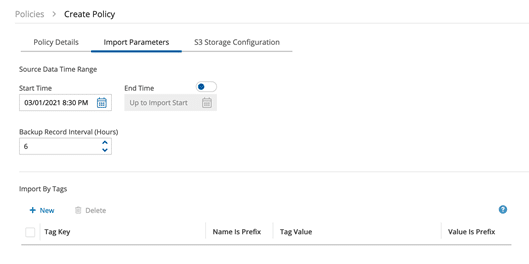 Create Policy: Choose tags