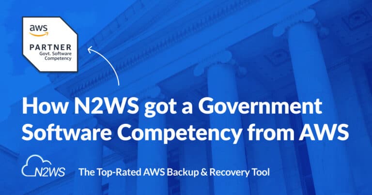 How N2WS got a Governement Software Competency from AWS