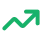 a green line chart icon pointing up and to the right