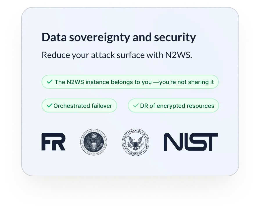 data sovereignty and security with N2WS