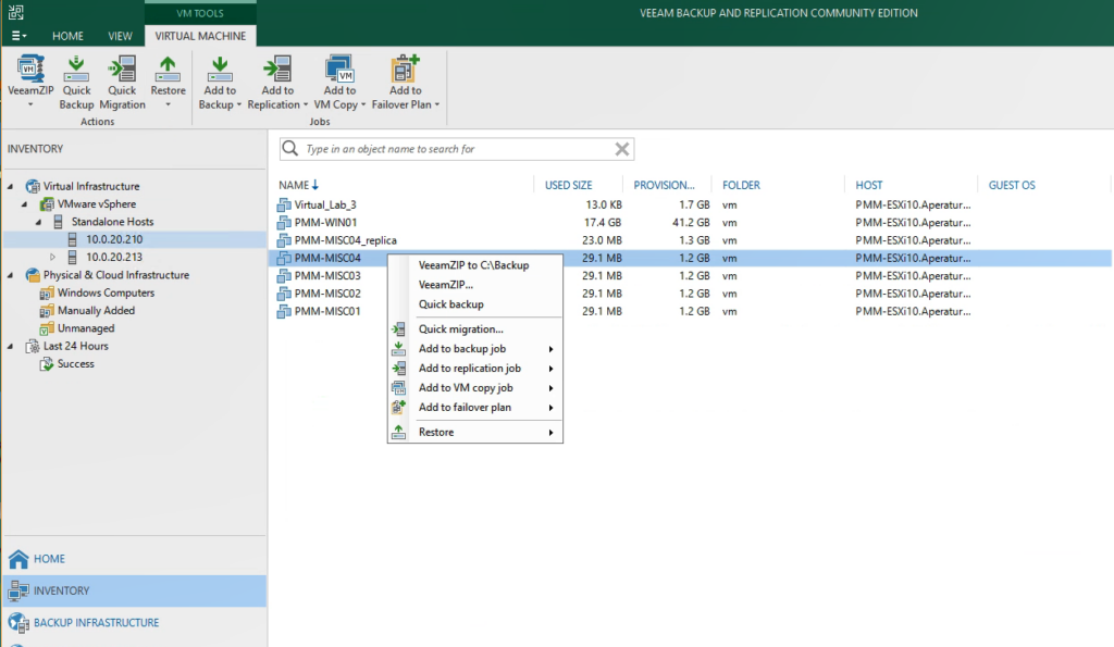 veeam UI