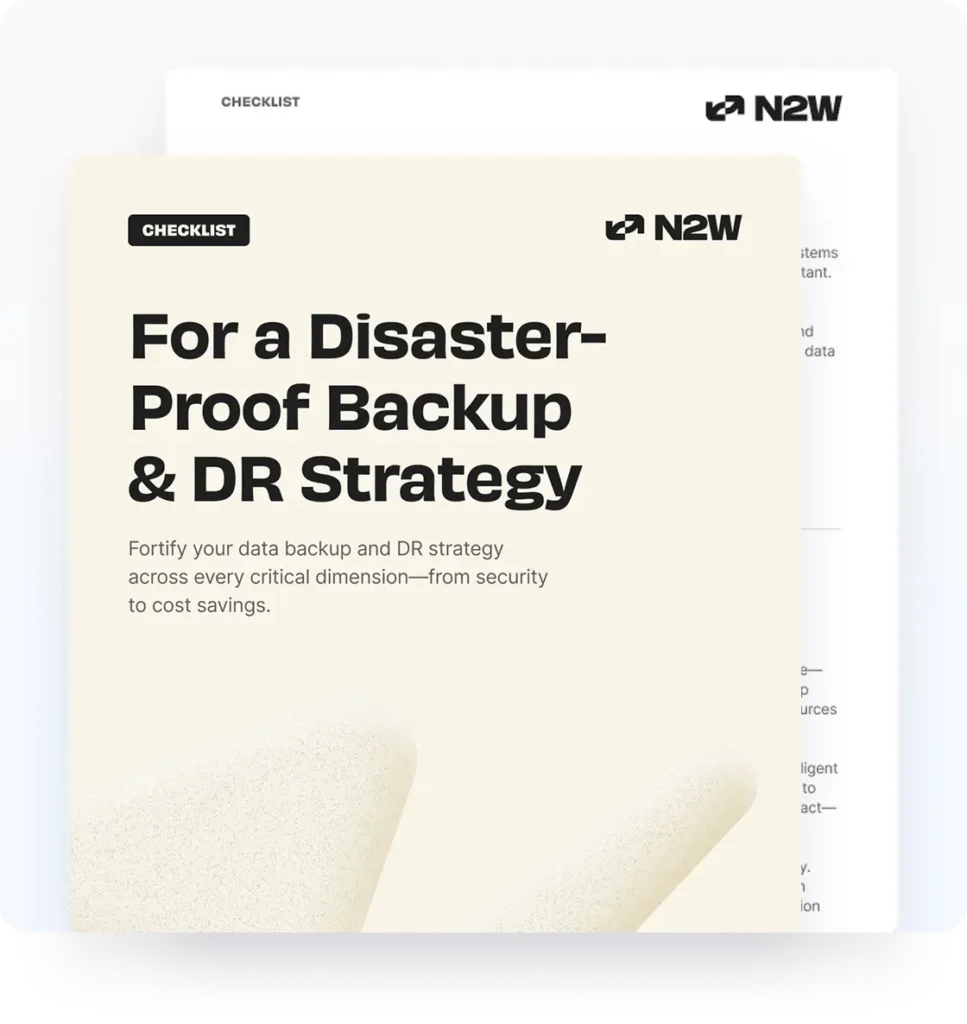image of the disaster-proof backup checklist cover