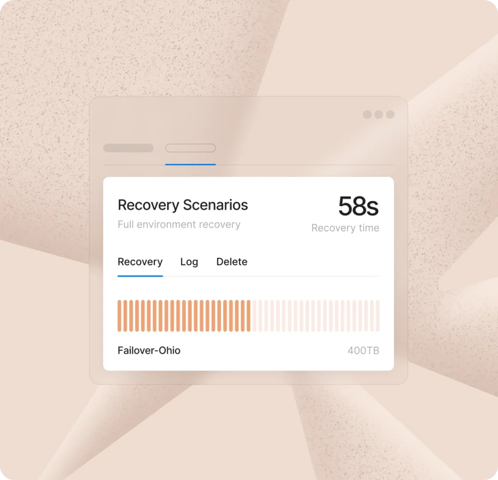 recovery scenarios - aws
