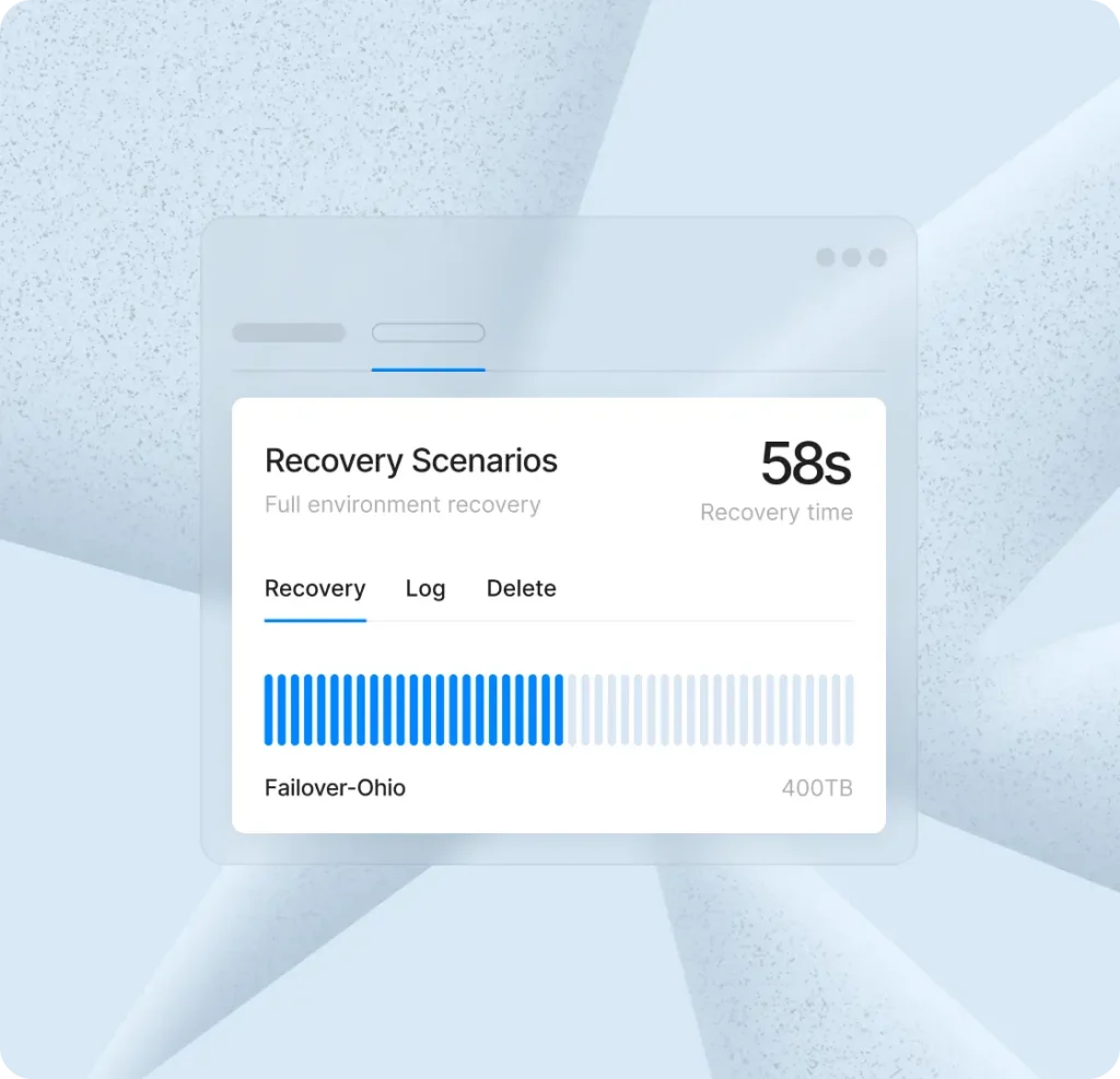 recovery scenarios - azure