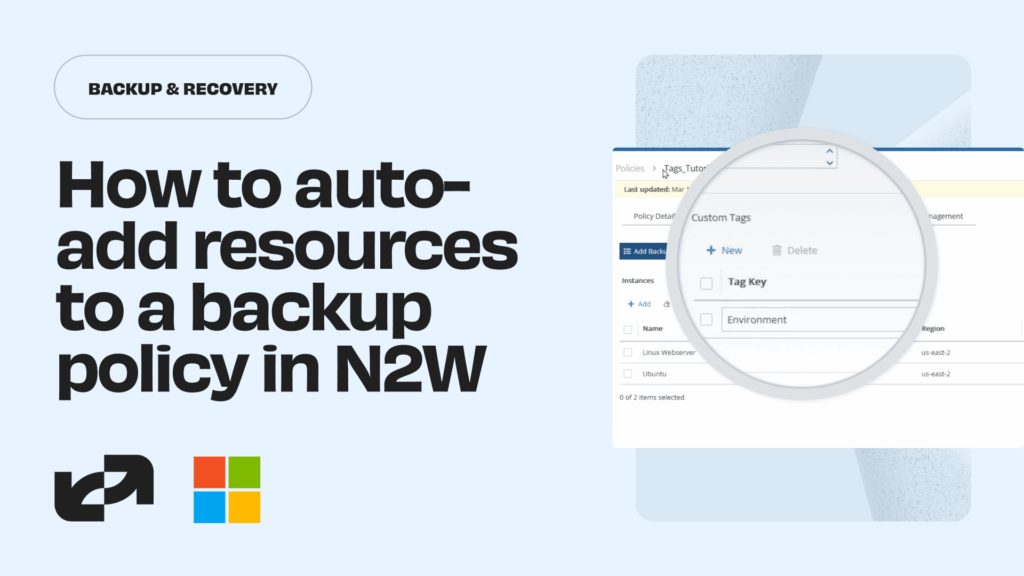 How to auto-add resources to a backup policy in N2W