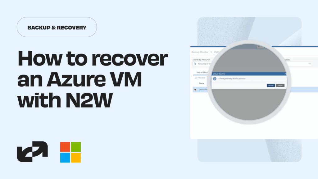 How to recover an Azure VM with N2W