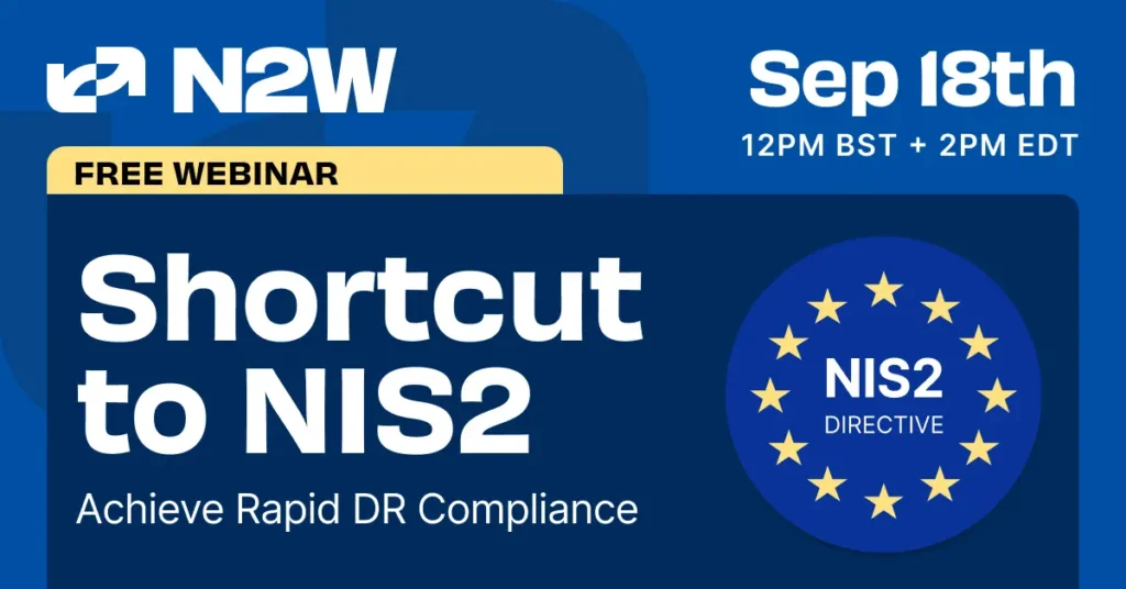 Webinar banner that says, Shortcut to NIS2