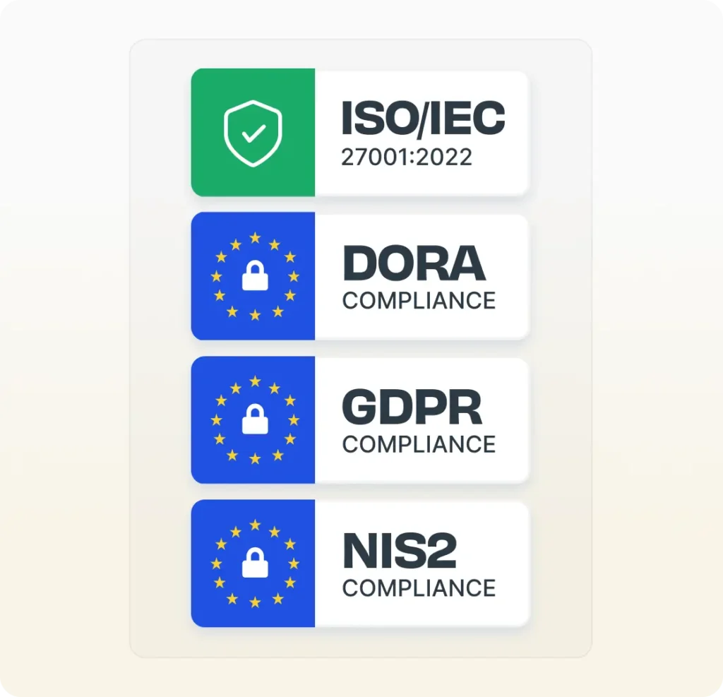 ISO 27001 compliance badge