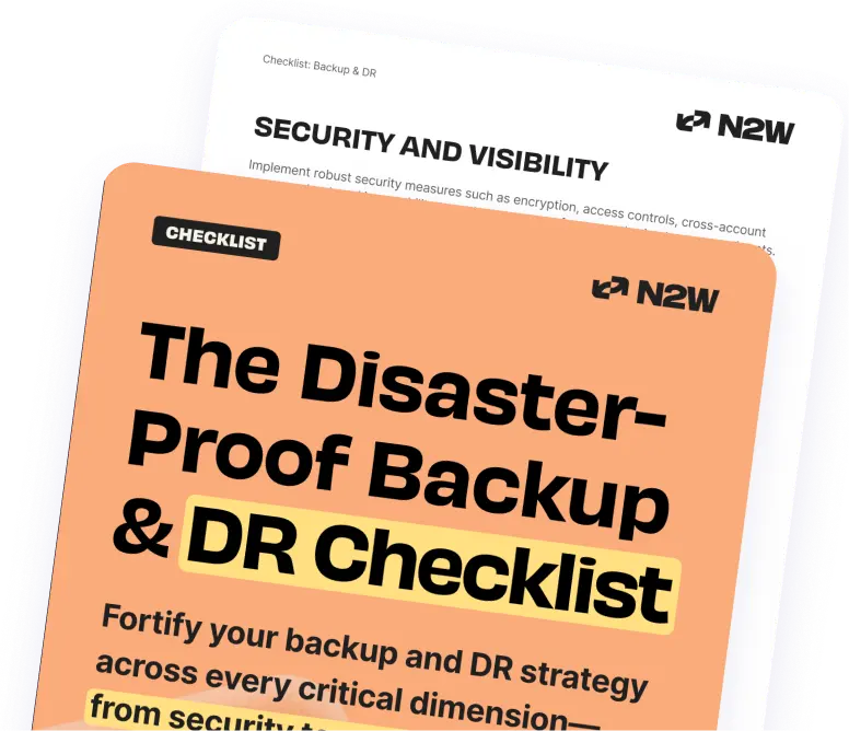 Backup & DR checklist mockup