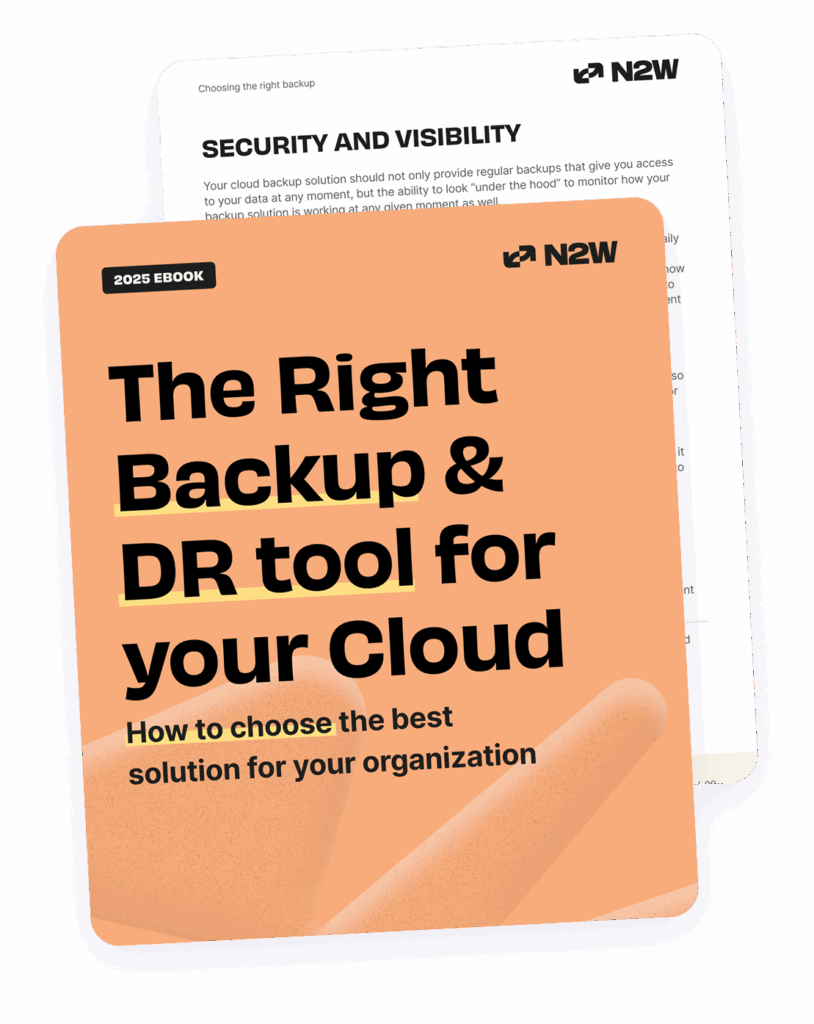 mockup of guide for choosing a cloud backup tool