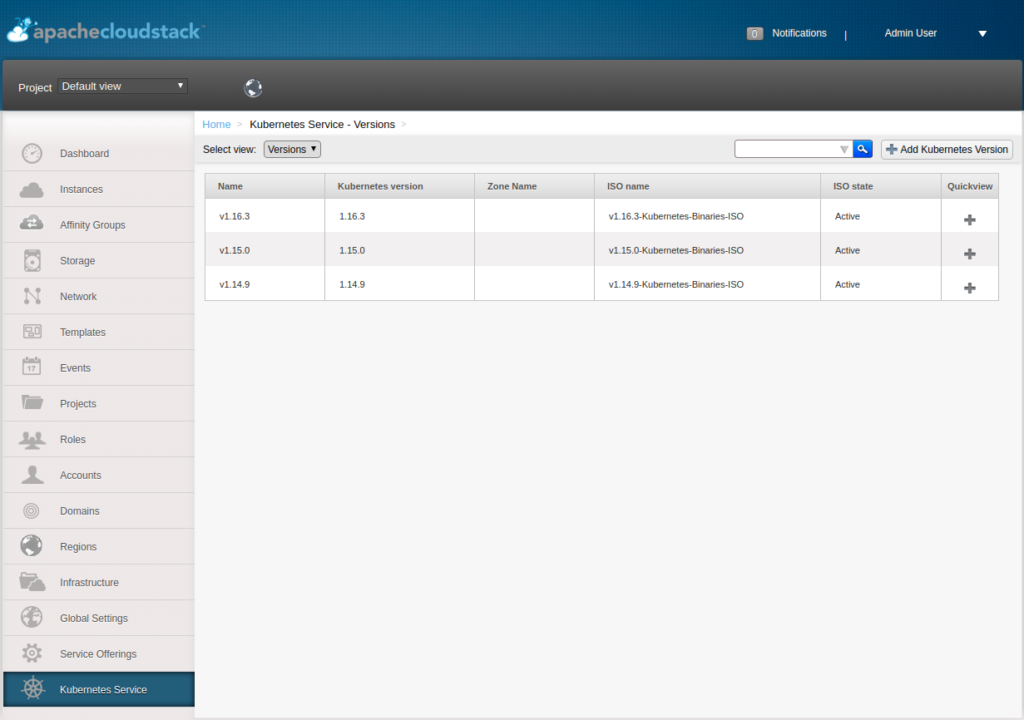 screenshot from apache cloudstack