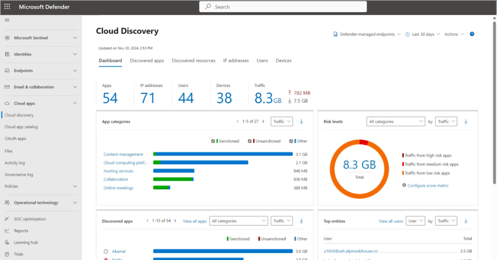screenshot from microsoft