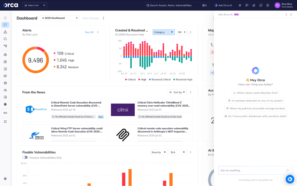 screenshot from orca