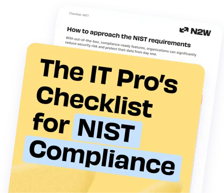 The IT Pro's Checklist for NIST Compliance - a mockup image of the PDF