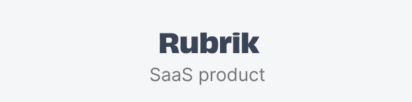 Rubrik, SaaS product
