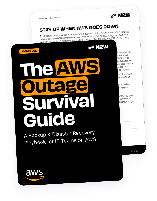 A mockup of our AWS Outage Survival Guide PDF